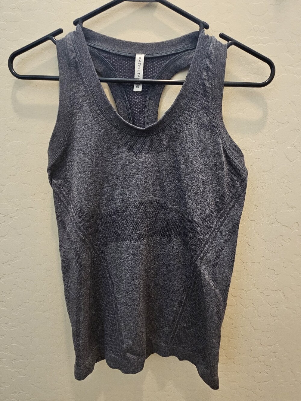 Athleta Charcoal Racerback Tank - Dark Gray Womens XS Active Sports Yoga Wear